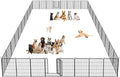 Dog Playpen Pet Fence Outdoor for Yard, 32inch 38 Panels Dog Pens Outside Anti-Rust Pet Playpen Exercise Pen with Lock for Large Medium Small Pets, Portable Pet Fence for Yard RV Camping