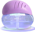 Air freshener (Purple) - for Home, Bedroom and Office - Essential Oil Aroma Diffuser with LED Coloured Night Light with Soothing Water Flow Sound - Water Filtered air Purifier for Pets and Smokers.