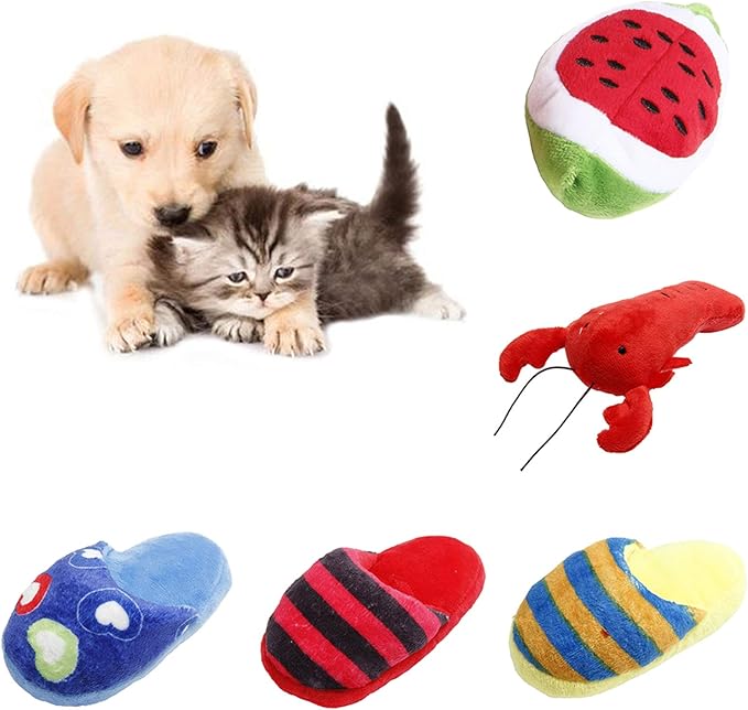 Dog Chew Toy Multi-Shape Comfortable to Touch Plush Cats Chew Stuffed Toy for Pet 5