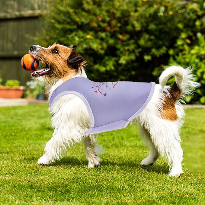 4Pcs Dog & Cat Shirts - Polka Dot & Stripe Sleeveless T-Shirts, Soft Breathable Pet Vests for Small to XL Dogs & Cats