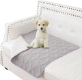 Waterproof Dog Blanket, 30x30 inches Small Pet Couch Covers for Sofa, Chair Bed Furniture Protector from Dogs Washable and Reversible-Lightgrey+Cream