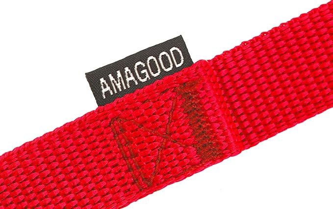 AmaGood Dog/Puppy Obedience Recall Training Agility Lead-15 ft 20 ft 30 ft 50 ft Long Leash-for Dog Training,Recall,Play,Safety,Camping (15feet, Red)