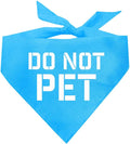 Do Not Pet Dog Bandana (Turquoise, OS 157)