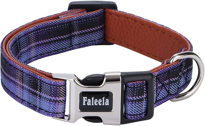 Faleela Soft &Comfy Bowtie Dog Collar,Detachable and Adjustable Bow Tie Collar,for Small Medium Large Pet (Purple, Medium (Pack of 1))