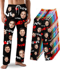 Custom Pajama Pants with Face customized PJ Pants Christmas Valentine gifts for Men Women