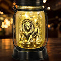 kyoryuger Lion Gifts for Women/Men Lion Solar Lanterns Mom Birthday Animal Simba Lovers Lantern Animal Memorial Lights Solar Garden Decoration for Yard, Patio,Backyard,Porch Torches, Home Decor