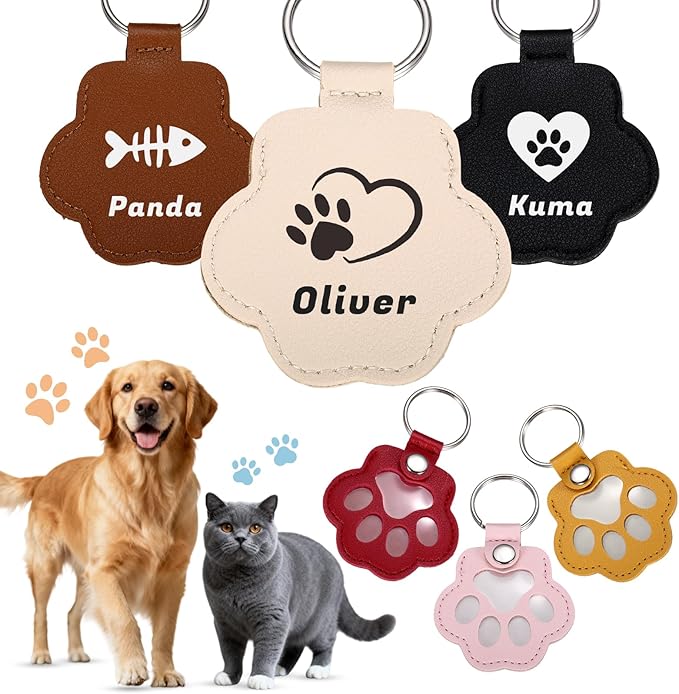 Custom Leather Pet Fur Keychain – Personalized Memorial Keepsake Keyring for Friend, Dog Cat Hair Sympathy Gifts﻿
