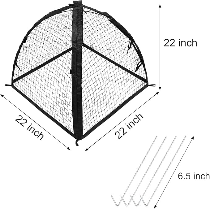 Strawberry Plant Protector,22 x22 x 22 Inch Cloche Dome for Plants,Plant Protection Tent For Plant Cages to Keep Animals Out,Mesh Plant Cover for Plant Protectors from Animals,Chicken Wire Cloche 1PC