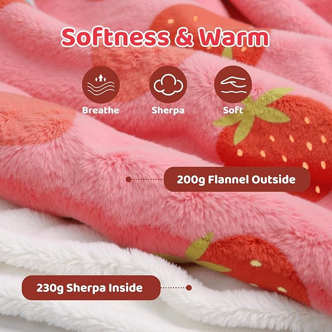 Mewaii Wearable Blanket Hoodie for Adults, Warm Sherpa & Soft Flannel Long Sweatshirt with Giant Pocket, Cozy Gifts for Women