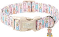 Easter Dog Collar for Giant Large Dogs - Pastel Bunny Easter Collars for Female Dogs, Cute Spring Girl Dog Collar, Lightweight Adjustable Cartoon Holiday Pet Collars XL