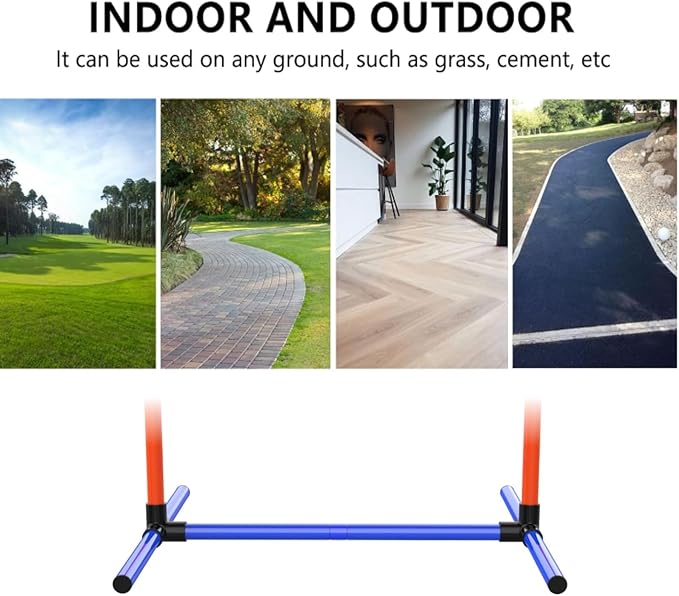 Dog Agility Training Jumping Hoop for Small Medium Dogs, Adjustable Height Pet Exercise Equipment for Outdoor Backyard (2)