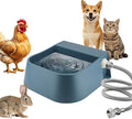 PETLESO Dog Water Bowl Dispenser, Automatic Water Dispenser for Dogs with 3/4'' Hose, Auto-Fill Cat Water Fountain, Pet Water Dish for Outside Animals, Chickens Rabbits, 2L