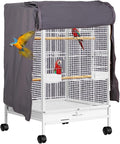 QBLEEV Birdcage Cover, Breathable Night Cover for Bird Cages, Parrot Cage Cover Shade Pet Universal Blackout Windproof Light-Proof Sleep Reduces Distractions Night Accessories Cloth Without Cage