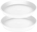 2 Pack of Bird Bath Bowl 12", 1.6" Depth, 10 12 inch Birdbath Bowls Dish Only for The Garden, Large Plant Saucer (12", Creamy White)