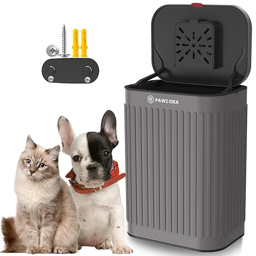 PAWZIDEA Activated Carbon Filter Replacement for Pet Waste Trash Cans Wall Mounted, 3.15"*3.15" Square Thick Deodorizing Carbon Filters, 4-Pack, Replace Every Month