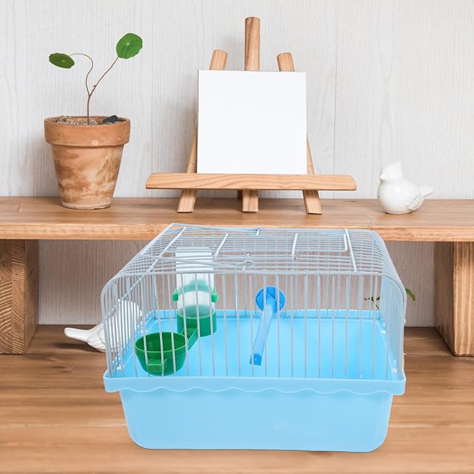 BESPORTBLE Portable Bird Travel Carrier Cage with Perch Food Box Waterer Transparent Bird Parrot Carrier Cage