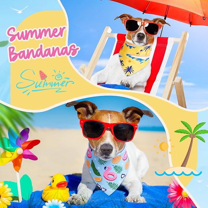 Sweetude 100 Pieces Dog Bandanas Bulk, Bandanas for Dogs Pet Triangle Scarf, Puppy Dog Kerchief Bibs for Medium Small Pets Costume Accessories (31.5 x 21.65 x 21.6 Inch)