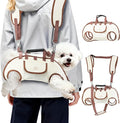 Hands Free Dog Backpack Carrier for Small Dogs, Yorkie Shoulder Carrier Sling Backpack Carriers Dog Lift Harness Portable Breathable Pet Carrier Backpack for Small Puppies (S, 4.4-8.8 lbs)