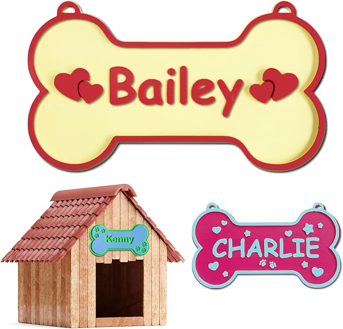 Personalized Dog Crate Sign Custom Dog Kennel Accessories Name Plate Doghouse Sign Decor
