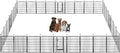 BestPet | Dog Playpen | 40 Inch, 32 Panels | Heavy Duty Metal Pet Exercise Pen | Indoor Outdoor Fence Panels | Rust-Resistant, Removable, Tool-Free Setup | Anti-Skid, Expandable Design