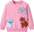 Toddler Baby Girls Cotton Sweater, Long Sleeve Crewneck Sweatshirt Pullover Kids Warm Clothing for Fall Winter