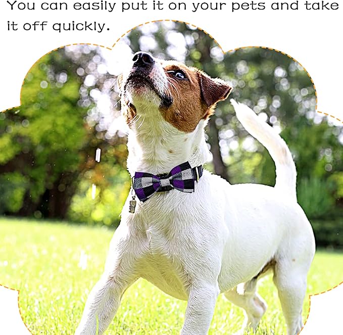 PET SHOW Pet Small Dogs Collar Embellishment Attachment Bow Ties Puppies Cats Collar Charms Accessories Slides Bowties for Birthday Wedding Parties Assorted A Style Pack of 5