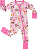 pureborn Baby Infant Boys Girls Sleeper Snug Fit Viscose from Bamboo Pajamas Zipper Pjs 0-24 Months