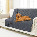 Smiry Waterproof Dog Bed Cover Blanket 68x82, Soft Reversible Pet Blanket, Washable Leakproof Cats Dogs Couch Cover for Sofa, Couch, Furniture, Dark Grey/Dark Grey