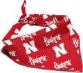 Nebraska Cornhuskers Officially Licensed Bandana for Dogs and Cats | Fits Pets Great Gift Idea | Easy-to-Tie (Large, 28")