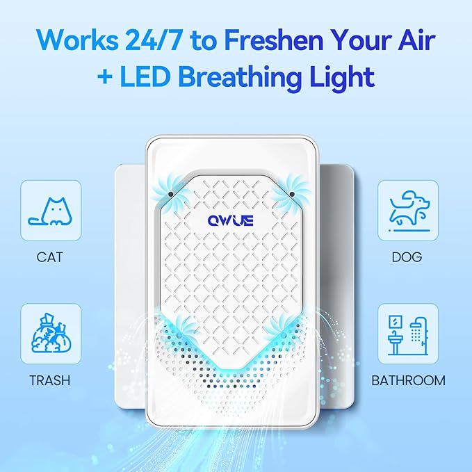 Plug in Air Ionizer 6-Pack, Negative Ion Air Purifier Plug In, Mini Filterless Air Freshener Quiet Air Cleaner Portable Air Purifiers Odors Smoke for Home Office, Bedroom, Bathroom