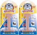Bullibone Nylon Dog Chew Toy for Aggressive Chewers - Dental Hygiene Bone with Peanut Butter Flavor, Durable Tough Chew Toys for Small Dogs, Indestructible Dog Bone - 2 Pack