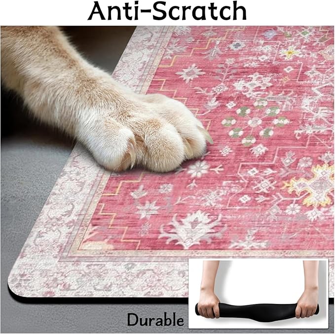 Pet Food Mats for Floor, Absorbent Dog Mat for Food and Water Dispenser, Quick Dry Cat Dog Food Mat Pet Supplies