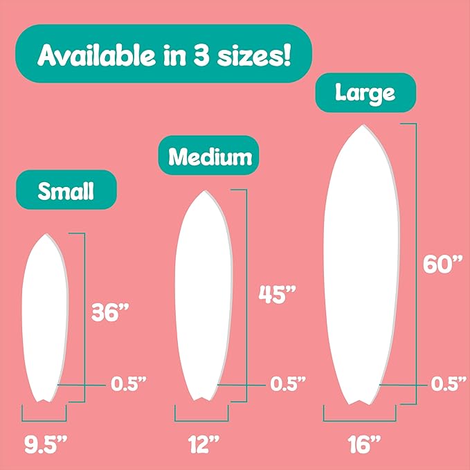 JennyGems Outdoor Decorative Surfboard Wall Art, Pet Wall Decor for Porch, Pool, Fence, PVC Beach House Decoration, Life's Better Sandy Paws, 4 foot