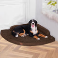 Large Orthopedic Dog Bed with Sides XXXL Dog Beds with Removable Washable Cover Non-Slip Waterproof Pet Bed for Extra Large Dogs - Brown XXXL