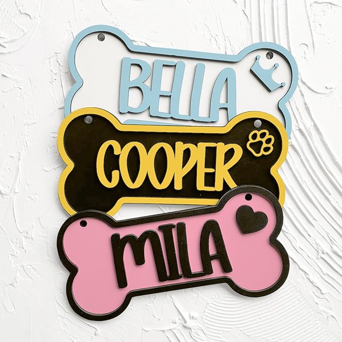 Custom Dog Room Decor Dog Crate Accessories Name Plate Doghouse Name Sign Decor Gift for Pet Lover
