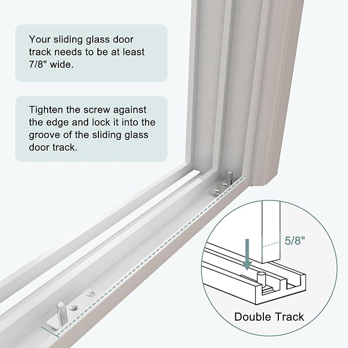 Doggie Door for Sliding Glass Doors, Adjustable Height 76 1/8"-80 7/8" Aluminum Frame Tempered Sliding Door Dog Doors Insert with Lock,XL Transparent 10" x 15" Flap Size for Large Dogs
