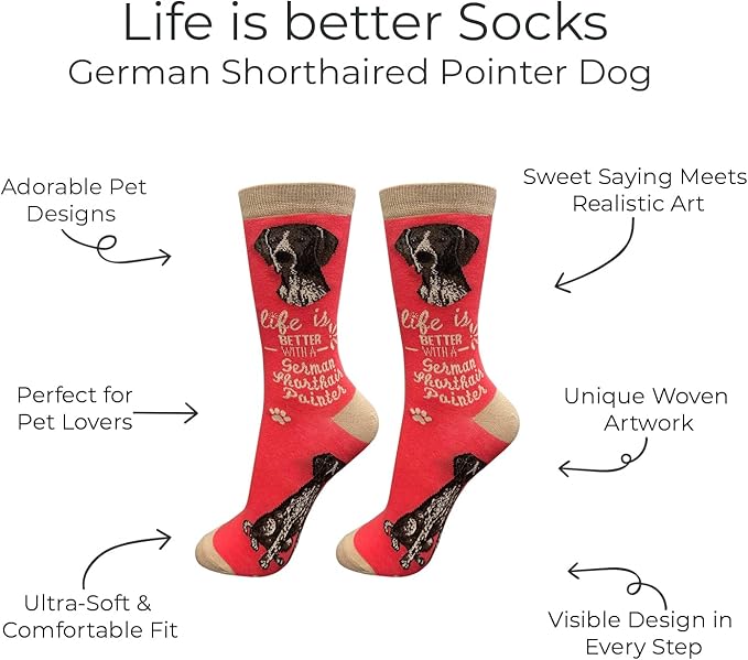 E&S Pets Pet Lover Socks - Dog & Cat Socks - Unisex Novelty Gifts