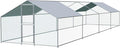 Large Chicken Coop, Chicken Coops for 40 Chickens, Chicken Runs for Yard with Water Poof & UV Resistance Cover, Spire Roof Chicken Coop Run with Double Lockable Doors for Outdoor Backyard