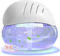 Air freshener (White) - for Home, Bedroom and Office - Essential Oil Aroma Diffuser with LED Coloured Night Light with Soothing Water Flow Sound - Water Filtered air Purifier for Pets and Smokers.
