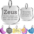 Anavia Personalized Pet ID Tags, Stainless Steel Glossy Laser Engraved Dog Cat Collar Name Tags, Multiple Colors Shapes Sizes (Badge, Small)