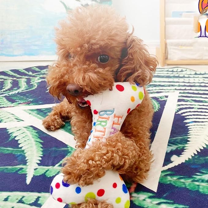 Puppy Chew Toys, Durable Fabric Indestructible Squeaky Dog Toy for Aggressive Chewers,Heavy Duty Funny Cute Interactive Dog Toys for Home Teething Small Medium Breeds Puppy Playing Anxiety Relief