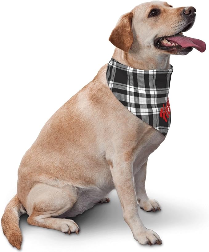 Custom Pet Scarf Personalized Dog Bandana with Name Personalized Add Your Text Bibs Triangle Head Scarfs Gift for Small Medium Large Dogs Cats Baby Puppy Pets Accessories