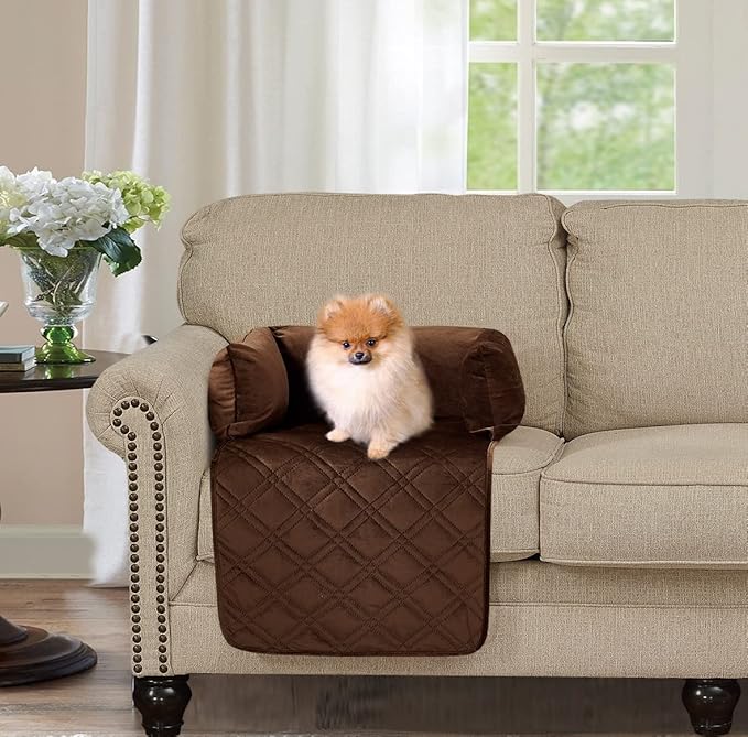 Brilliant Sunshine Premium Calming Dog Bed Mat, Silky Velvet, Removable Washable Cover, Cushion Protector and Couch Covers for Dogs, Pets, Cats, Small, Chocolate