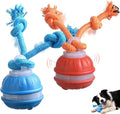 2Pcs Zealburst Dog Toy, Interactive Dog Toys, 360°Interactive Smart Rolling Pet Ball, USB Rechargeable Smart Motion for Bored Pet Cats Dogs, Interactive Dog Balls (Orange+Blue)