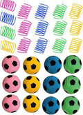 Cat Golf Balls for Indoor Kitten Toys - Interactive Sponge Foam Soccer Balls (Mixed2)
