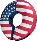 BENCMATE Inflatable Dog Cone Collar Alternative, Soft Dog Cone for Small Medium Large Dogs and Cats, Neck Recovery ECollar Donut Collar After Surgery (Medium, Flag)