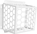 Dryer Vent Bird Guard - Fits Most 3" to 4" Bathroom Exhaust Fan Ventilation Cover, Steel Ventilation Bird Cage, White