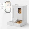 Waithem Wi-Fi Automatic Pet Feeder and Waterer for Cats&Dogs, 2-in-1 Set 5L Large Capacity for 2 Weeks, Intuitive App Operation, 2 Way Power Supply, Detachable for Cleaning