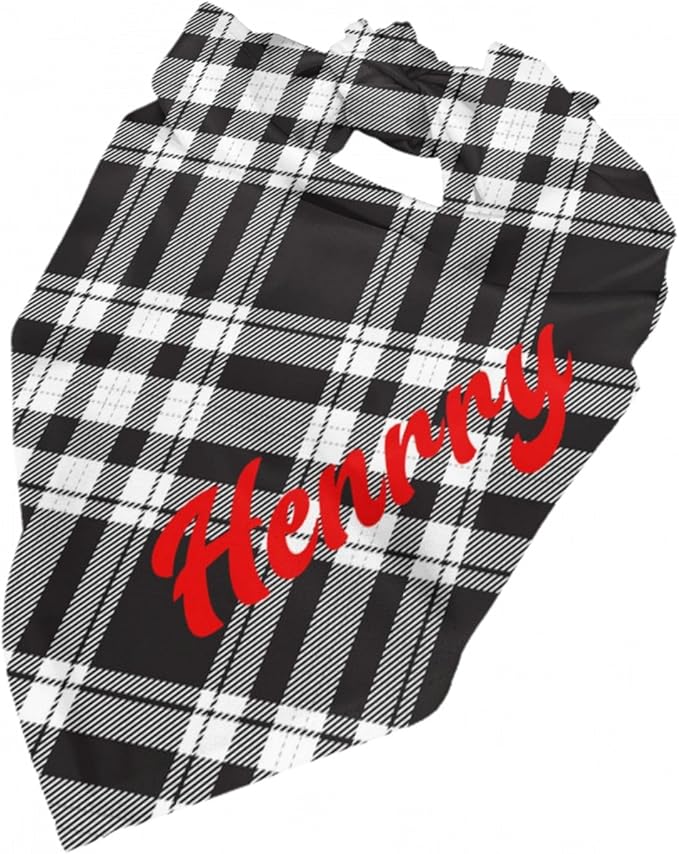 Custom Pet Scarf Personalized Dog Bandana with Name Personalized Add Your Text Bibs Triangle Head Scarfs Gift for Small Medium Large Dogs Cats Baby Puppy Pets Accessories