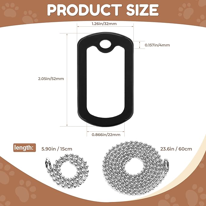 10 Pack Dog Tag Silencers, Dog Tag Protector & Silicone Cover with 4 Chains, for Noise Reduction and Scratch Prevention on Pet Collars, Perfect for Active Dogs or Multi-Pet Households